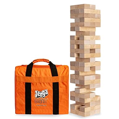 Jenga Giant - Hardwood Blocks - Stacks to Over 4 Feet - Officially Licensed - JS6