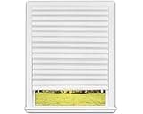 Redi Shade No Tools Original Light Filtering Pleated Paper Shade White, 36" W x 72" L, 6 Pack