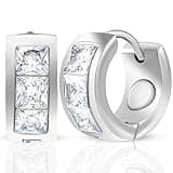 MagnetRX® Magnetic Earrings for Women – Premium Magnetotherapy Lymphatic Earrings Crystal Stainless Steel – Womens Lymphvity Magnetic Therapy Acupressure Earrings (Crystal Silver)