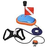 GOYOJO Scuba Diving Ventilator System, Tankless Portable Rechargeable Scuba Underwater Diving Tank with 7M Telescopic Pipe, for Recreational Diving Fishing Snorkeling