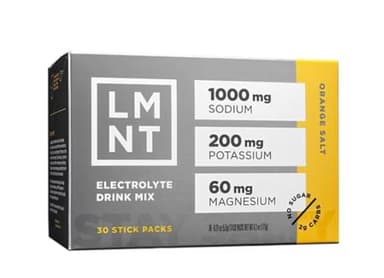 LMNT Zero Sugar Electrolytes - | Drink Mix | 30-Count Orange (30 count, orange)