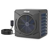 MICOE 17000 BTU Energy Efficient Electric Pool Heat Pump for Above Ground Pools Up to 15ft (8/11/15ft) & 5,000 Gallons, Swimming Pool Heater with Easy Install Kit,110V/120V