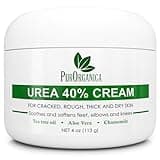 PurOrganica Urea 40% Cream – Made in USA – Foot Cream for Thick, Cracked, Rough, Dead & Dry Skin - Corn, Callus and Dead Skin Remover, Toenail Softener, Moisturizer For Feet, Elbows, Hands and Knees