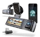RexingUSA R316 Triple Channel Dash Cam - 2.5K Front, Dual 1080p Rear and Cabin Cameras, Wi-Fi, GPS, Parking Monitor, G-Sensor