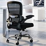 TRALT Office Chair - Ergonomic Desk Chair with Adjustable Lumbar Support, Mesh Computer Chair, Executive Chairs for Home Office Comfortable Lumbar Support (Black)