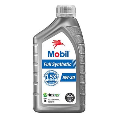 Mobil Full Synthetic Motor Oil 5W-30, 1 Quart