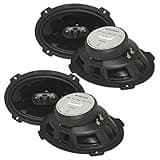 (4) Rockford Fosgate P1694 600 Watt 6x9 Punch Series 4-Way Car Audio Speakers - Flexfit Basket Design - OEM Adapter Plate Included-PEI Dome Tweeter-Butyl midrange Rubber Surround