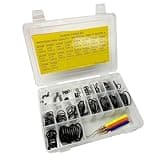 Scuba Choice Scuba Diving O-Ring Kit with Brass Pick - 200-Piece Set for Dive Gear Maintenance, Durable Black O-Rings, Compact and Reliable Tool for Divers