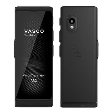 Vasco V4 Language Translator Device | 112 Languages | Free Lifetime Internet in Almost 200 Countries | Black Onyx