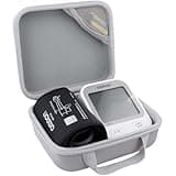 co2CREA Hard Case for OMRON Silver Upper Arm Blood Pressure Monitor BP5255, Mesh Pocket for Other Small Accessories (CASE ONLY)