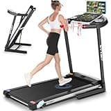 SYTIRY Incline Treadmills for Home with TV Screen and WiFi, 3.25HP Smart Walking Pad Treadmill with Incline, Heavy Duty Foldable Electric Running Machine with 10” Touchscreen, 3D Virtual Sports Scenes