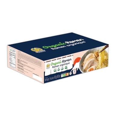 SUNGIVEN Organic Ramen Noodles Healthy Low Sodium Ready in 3 Minutes Non-Fried Instant No Additives or Preservatives 2.46 OZ (Pack of 20) 49.38 Oz