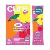 Cure Hydration - Kids Electrolyte Drink Mix | Plant-Based Pediatrician Formulated Rehydration | No Added Sugar, Non-GMO, Gluten-Free, No Artificial Flavors, FSA & HSA | Box of 6 Packets - Fruit Punch