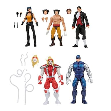Marvel Legends Series Wolverine 5-Pack, Includes Marvel's Omega Red, Cyber, Callisto, Jason Wyngarde, 13 Accessories