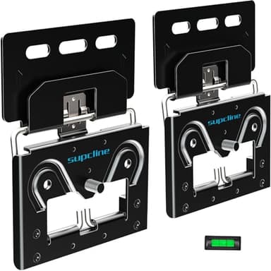 Ultra Slim TV Wall Mount Compatible with 14"-80" Flat & Frame TVs Only, 0.3" Micro-Gap Low Profile TV Mount, Minimalist Look, Blends Any Interior, Hold up to 100Lbs