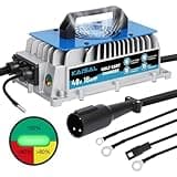 Club Car Charger 48V 18A Golf Cart Battery Charger Smart Club Car 48V Battery Charger 48 Volt Club Car Golf Cart Charger IP67 Waterproof 48V Club Car Battery Charger 48V Club Car Charger for All Years