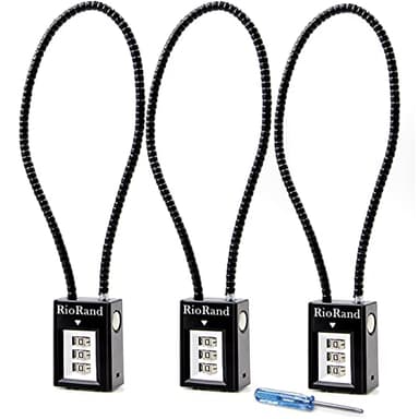 RioRand Trigger Lock 3 Digit Combination 15 Inch Gun Cable Lock (3PCS)