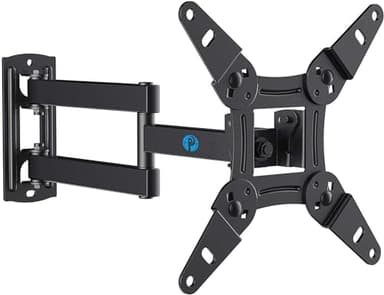 Pipishell Full Motion TV Wall Mount for Echo Show 21/15 and 13-43 Inch Flat Curved Screen TVs & Monitors, Max VESA 200x200mm up to 44lbs, TV Mount Wall Bracket with Rotation Swivel Tilt Extension