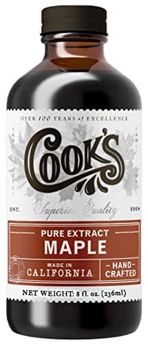 Cook's, Pure Maple Extract, All Natural Premium Maple Sap from Vermont's Finest Maple Trees, 8 oz