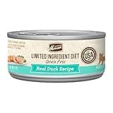 Merrick Limited Ingredient Diet Premium Grain Free And Natural Canned Pate Wet Cat Food, Duck Recipe - (Pack of 24) 5 oz. Cans