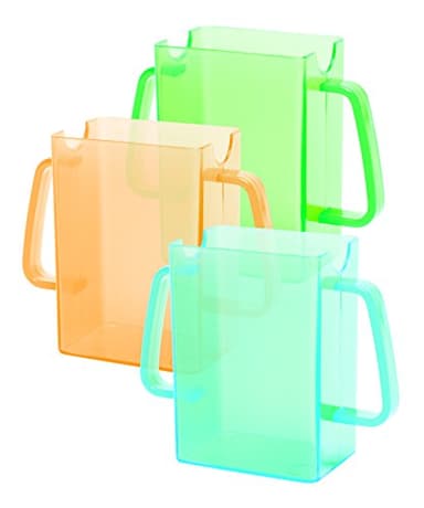 Mommys Helper Juice Box Buddies Holder for Juice Bags and Boxes, Colors May Vary, 1 Piece per Order