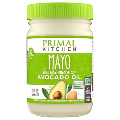 Primal Kitchen Mayo made with Avocado Oil, Whole30 Approved, Certified Paleo, and Keto Certified, 12 Ounces.