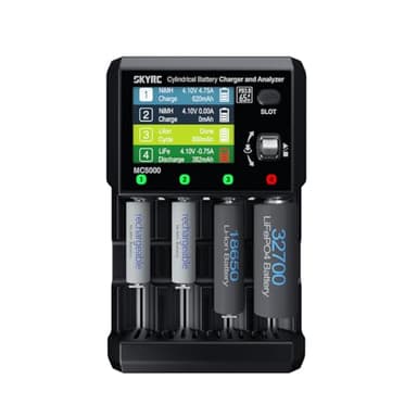 MC5000 Cylindrical Battery Charger and Analyzer MAXBUSTER Versatile Precise for Li-ion, Li-ion HV, LiFePO4, NiMH, NiCd, NiZn, RAM, LTO Na-ion Cylindrical Batteries This Powerhouse Handles Them All.