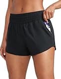 CRZ YOGA High Waisted Running Shorts for Women 2.5" - Mesh Liner Quick Dry for Sport Athletic Workout with Zipper Pocket Black Large