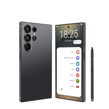 S26 Ultra Smartphone,S Pen, Android 15 OS, 6.9 Inch FHD Display, 16GB+1T, 72MP+108MP Camera, 8000mAh Battery, Snapdragon 8 Elite (Black(16GB+1TB))
