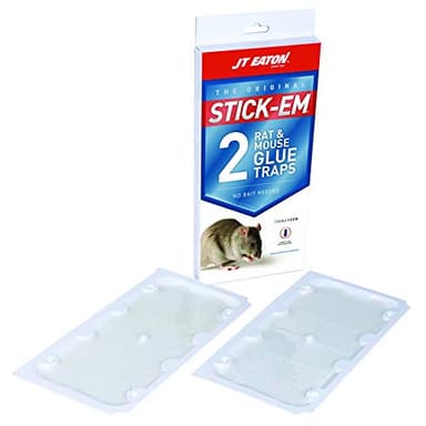 J T Eaton JT Eaton J T Eaton 155N Stick-Em Rat and Mouse Size, 2-Pack, Multi, 2 Glue Traps