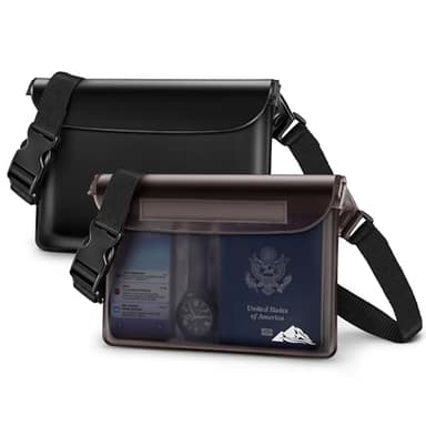 HEETA Waterproof Fanny Pack, Waterproof Pouch Dry Bag 2/3/4 Pack for Phone Passport Purse, Adjustable Waist Strap for Swimming Kayaking Boating Paddle Board Accessories Cruise Beach Camping Essentials