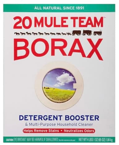 Borax 20 Mule Team Detergent Booster, 65 Oz. (4LB), Unscented