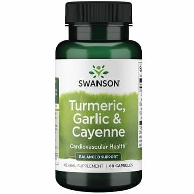 Swanson Full Spectrum Turmeric Garlic & Cayenne 60 Capsules