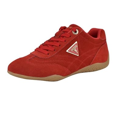 Guess Women's Gabiey Sneaker, Medium Red Suede 610, 9.5