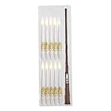 Harry Potter Kurt Adler Battery Operated 10 Floating Candles with Wand Remote Set Lights, White