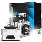 Nilight D1S HID Xenon Headlight Bulbs, D1S Bulb 6000K High Low Beam Xenon Headlights Replacement for 12V Cars, 2-Pack