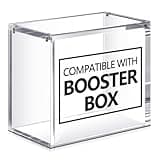 Cinnvoice 1 Pcs Acrylic Magnetic Case Compatible with TCG Booster Box Protective Case Stackable 4mm Thick Magnetic Closure Box Gifts for Collectors, Cards Not Included (Booster)