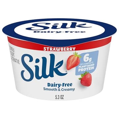 Silk Soy Milk Dairy-Free Yogurt Alternative, Strawberry, Gluten-Free, Vegan, Non-GMO Project Verified, 5.3 oz.