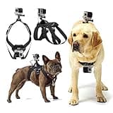 Dog Harness Gopro, Soft and Adjustable Gopro Dog Harness Mount for Large, Medium and Small Dogs Can Be Used for Chest and Back Fixation Suitable for All Models of Gopro Hero