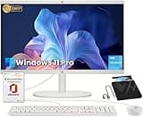 HP Essential All-in-One Desktop PC - External CD/DVD Drive, 21.5" FHD Display, Intel Celeron CPU, Intel UHD Graphics, 32GB RAM, 1TB SSD, True Vision Camera, WiFi 6, Win 11 Pro, Lifetime MS Office