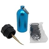Scuba Choice Mini Tank Key Ring with Brass O-Ring Pick & 10 O-Rings, Removal Tool for Diving Gear Equipment Maintenance, Compact Durable Design (Blue)