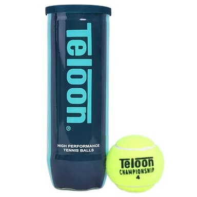 Teloon Championship Tennis Balls - Extra Duty - Regular Duty Felt Pressurized Tennis Balls (1 Can, 3 Balls)