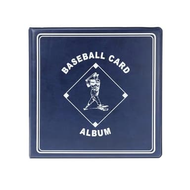 BCW Supplies Baseball 3" Album - Blue | Premium Durable Binder for 90 Baseball Cards Heavy-Duty D-Ring, Lasting Durability, and Classic Display | Ideal for Collectors, Storage, and Card Protection