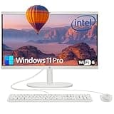 HP 22" All-in-One Desktop Computer for Home and School, Intel Quad-Core Processor (Beat i3-1110G4), FHD Display, 32GB DDR5 RAM, 640GB Storage, WiFi 6, Bluetooth, Business AIO, Windows 11 Pro, AZ-XUT