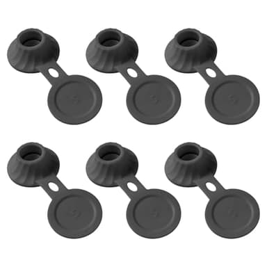 Flip It Bottle Emptying Cap Kit, 6pcs Upside Down Dispenser Caps, Zero Waste Shampoo Lotion Saver for Every Last Drop, Leak-Proof Inverted Storage