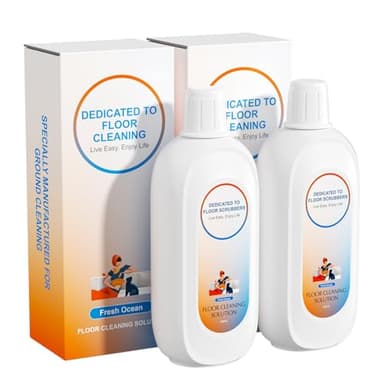 Floor Cleaning Solution Compatible With Tineco , Deep Cleans for Multiple Hard Floors, Suitable With All Robot Vacuums with Mopping and Cordless Wet/Dry Vacuum Mop Cleaner (Fresh Ocean 2 Bottle)