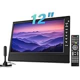 Feihe 12-Inch Portable Small TV with HD Display, HDMI and USB Ports | Built-in Digital Tuner and Compact Design for Home, Kitchen, RV, and Travel Use