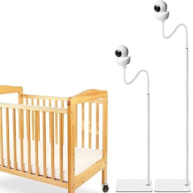 iTODOS Baby Monitor Floor Stand Holder Compatible with Babysense Video Baby Monitor V43/ HDS2/ V24R,Keep Baby Away from Touching,Strong and Heavy Metal Materials,More Safety