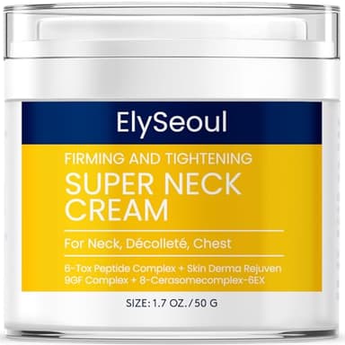 ElySeoul Korean Neck Cream for Firming & Tightening: Neck & Chest Anti-Aging Treatment for Crepey Sagging Skin & Wrinkles