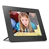 Aluratek 8" Digital Picture Frame w/Built-In Memory, USB/SD/SDHC Supported, Built-In Clock & Calendar, Auto On-Off (ADMPF108F)